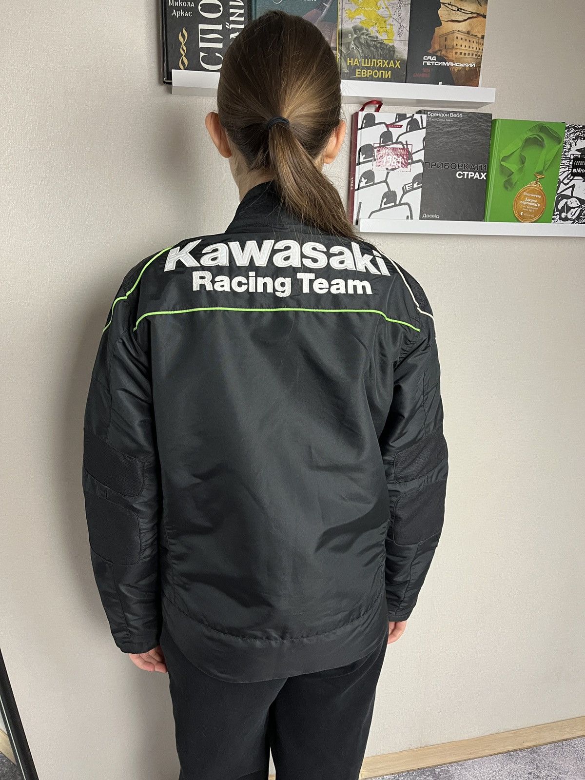 Japanese Brand Vintage Y2K Kawasaki Racing Jacket Moto Big Logo Hype Rare Size M / US 6-8 / IT 42-44 - 3 Thumbnail