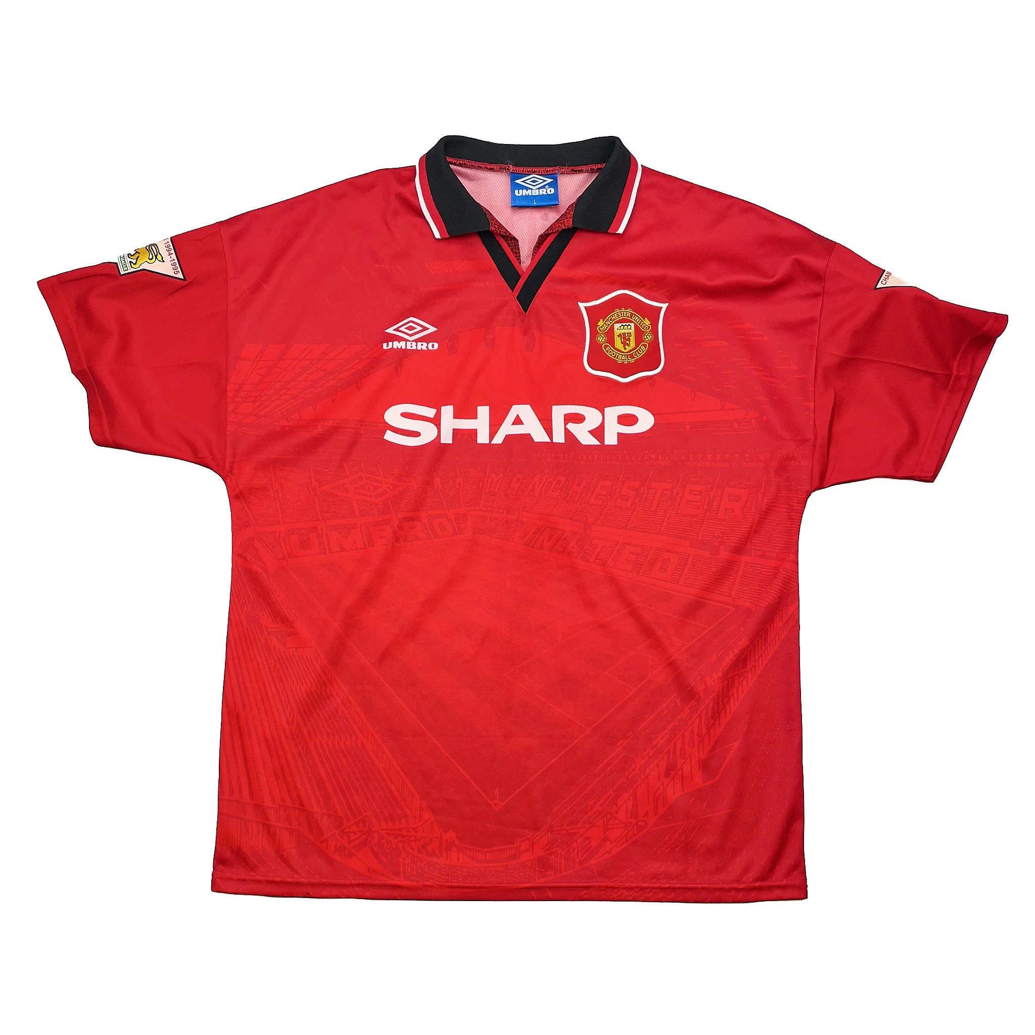 Other 1994 1996 Manchester United #7 Cantona Jersey Size US L / EU 52-54 / 3 - 2 Thumbnail