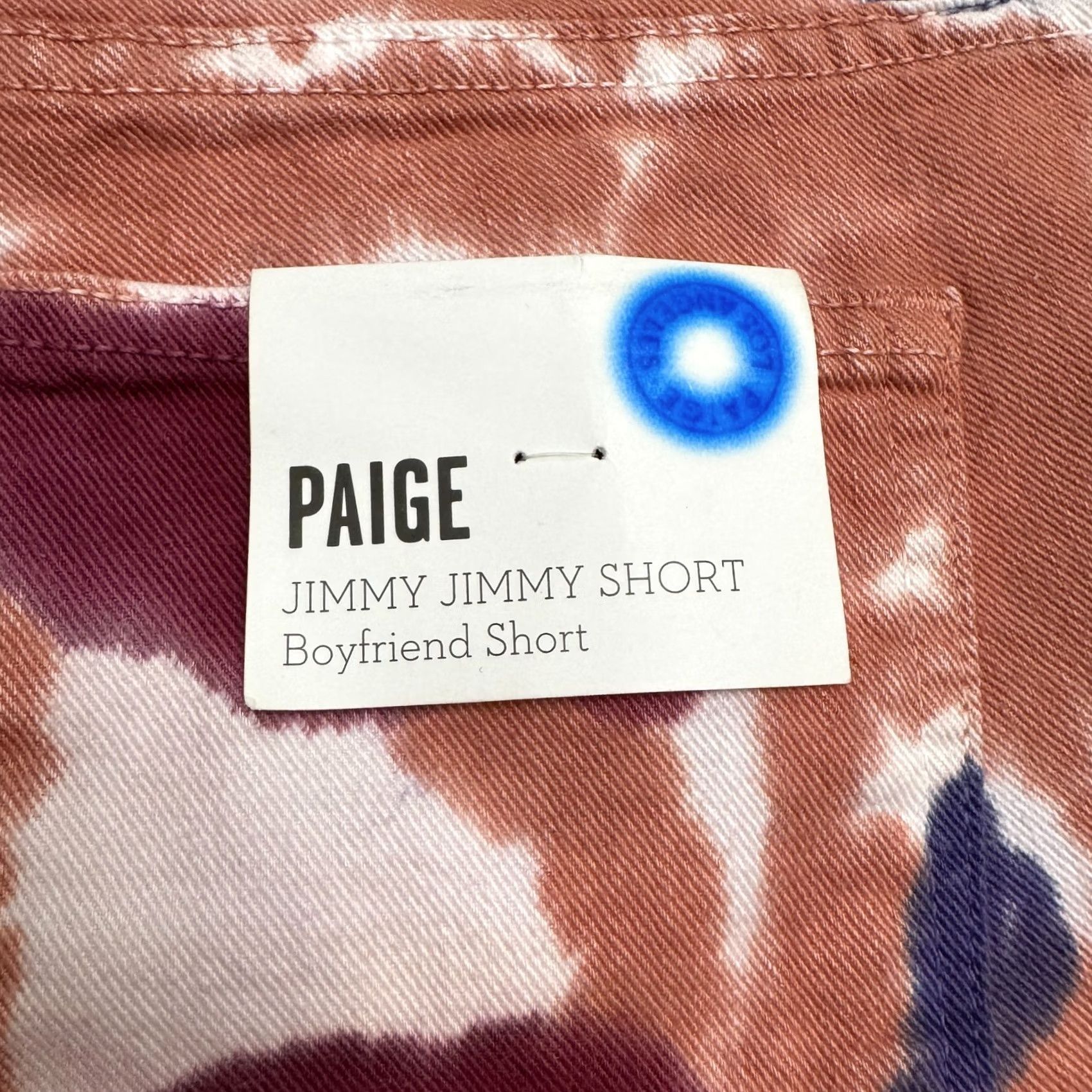 Paige Paige Denim Shorts Women 24 Multicolor Tie-Dye Stretch Boyfriend Casual Summer Streetwear Size 42" / US 20 - 4 Thumbnail