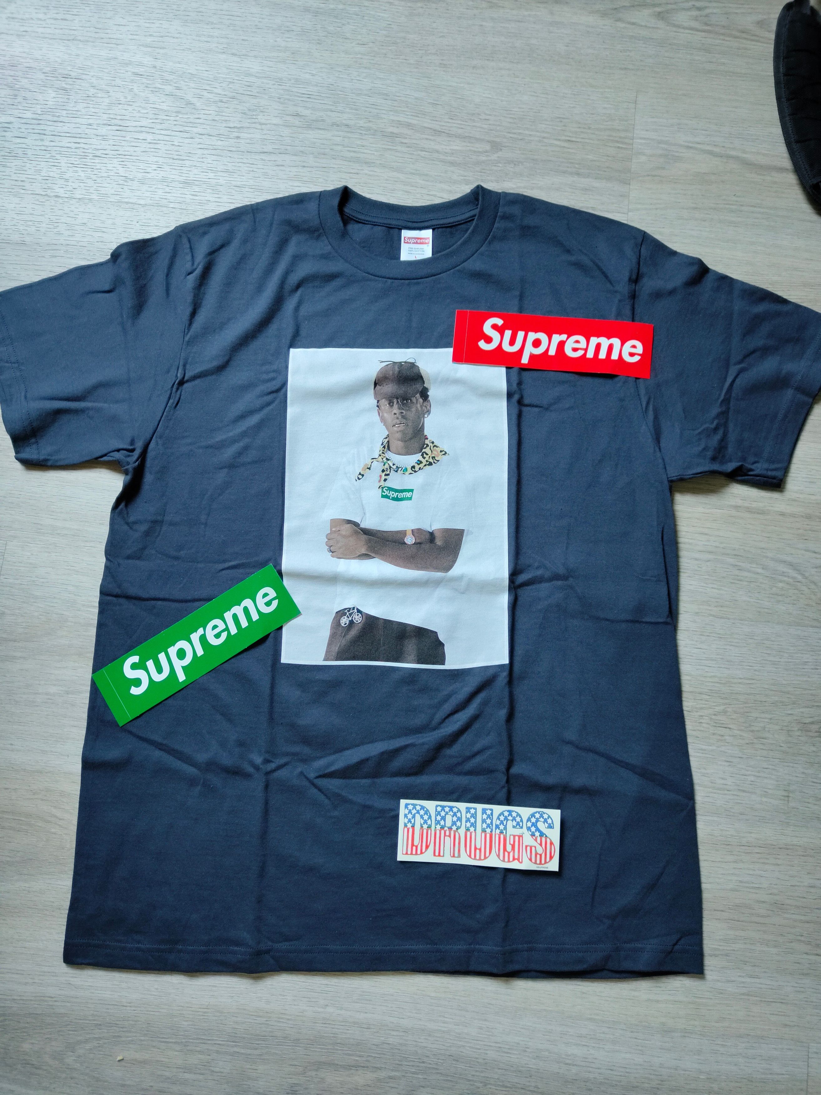 Supreme × Tyler The Creator Tyler the creator tee Navy | Grailed