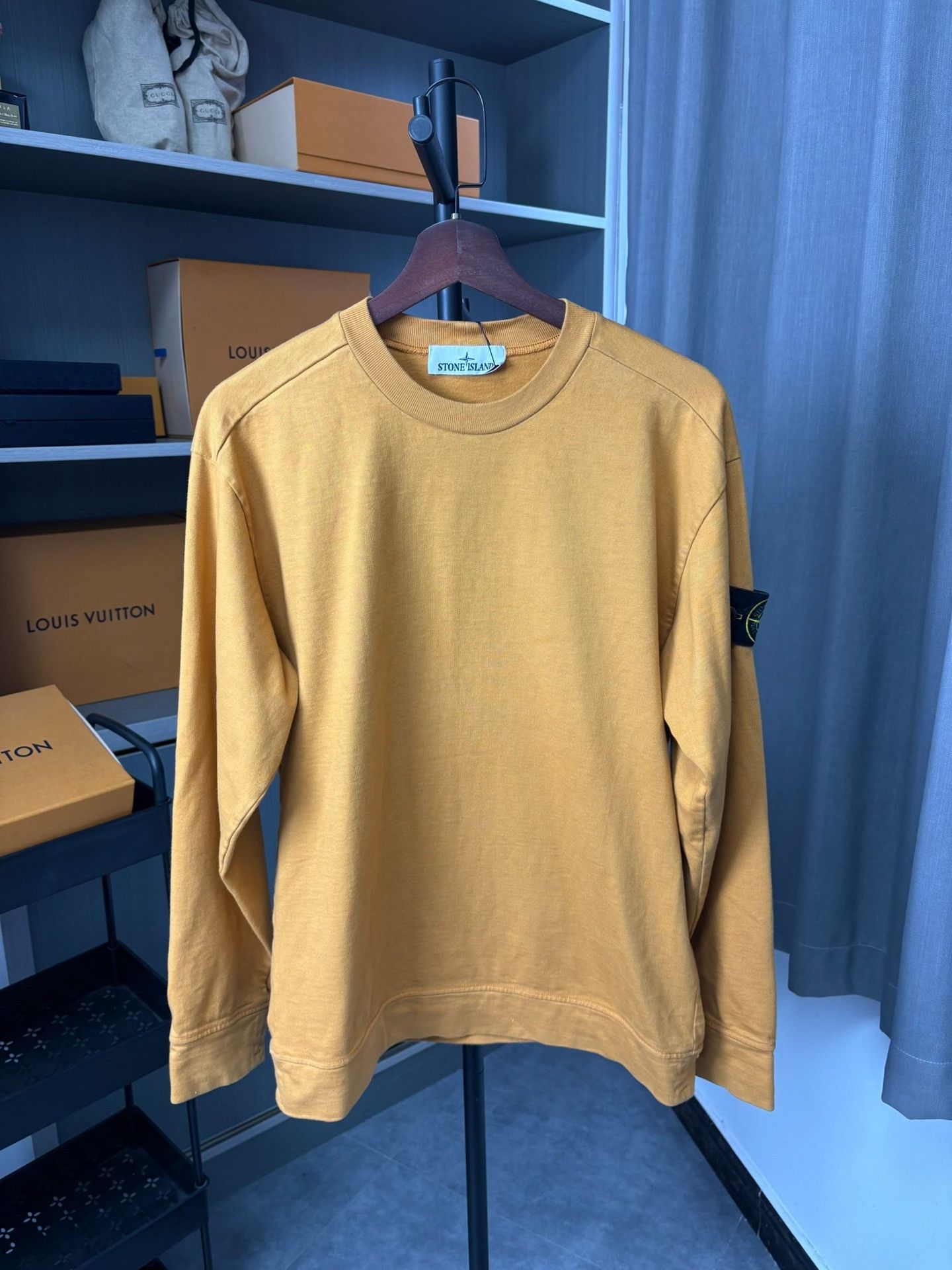 Stone Island Stone Island Yellow Hoodie S Men Size US S / EU 44-46 / 1 - 1 Thumbnail