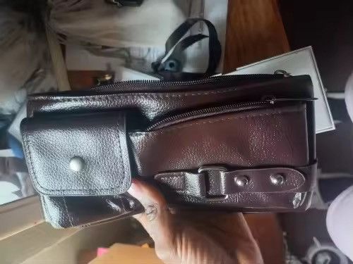 Japanese Brand × Vintage Multi Pocket Fanny Pack PU Leather Waist Bag Size ONE SIZE - 8 Thumbnail