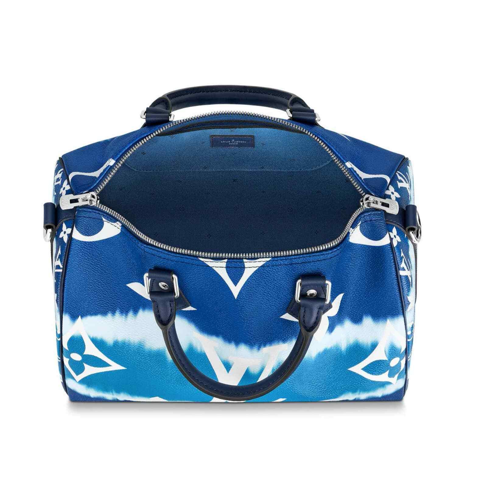 Louis Vuitton Louis Vuitton Blue White Monogram Crossbody Bag Size ONE SIZE - 10 Thumbnail
