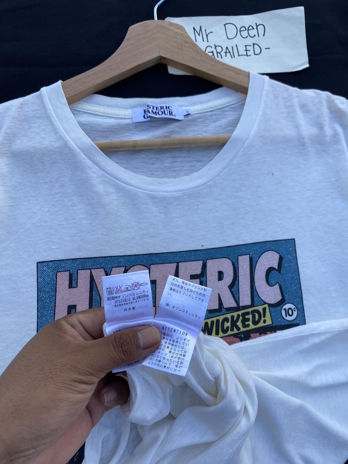 Hysteric Glamour Rare Vintage Hysteric Glamour Sexy Women Wicked Tshirt Size US M / EU 48-50 / 2 - 16 Thumbnail