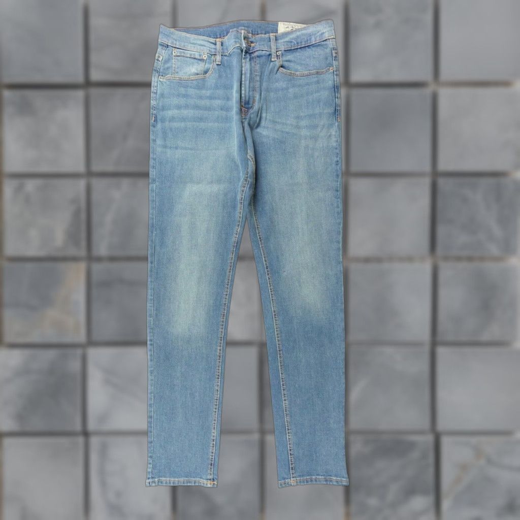 Zara Zara Jeans Adult 32x33 Blue Denim Slim Stretch 5-Pocket Mens Size US 38 / EU 54 - 1 Thumbnail