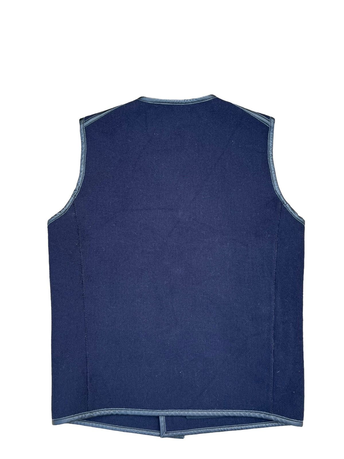 Freewheelers Violet Buffalo Wallows Wool Cowhide Leather Trim USN Vest Size US M / EU 48-50 / 2 - 9 Thumbnail