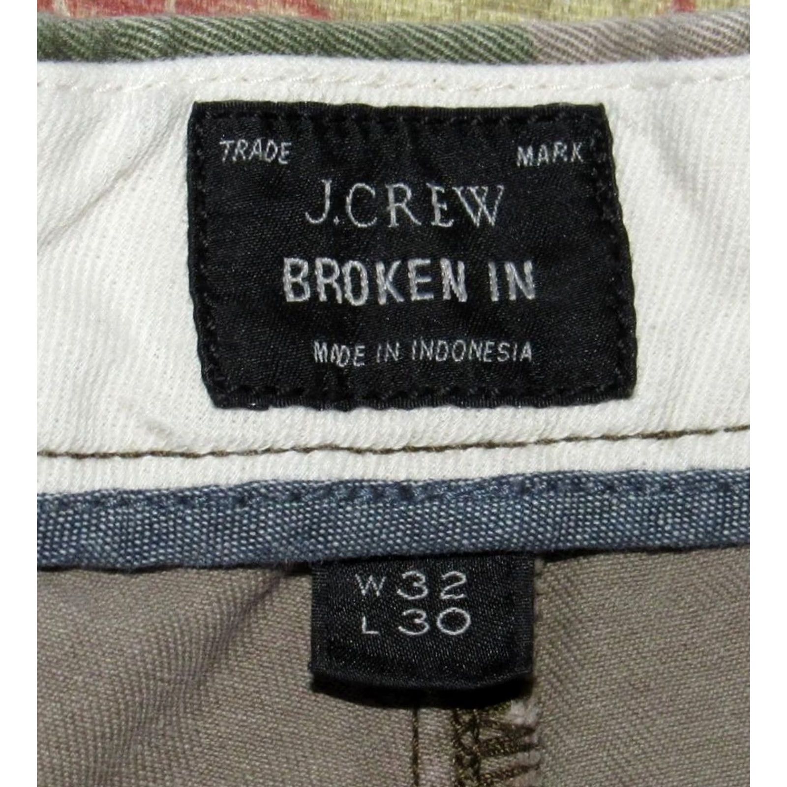 Vintage J CREW Chino Pants 770 Straight Cotton Camo 32 x 28 Mens Size US 32 / EU 48 - 5 Thumbnail