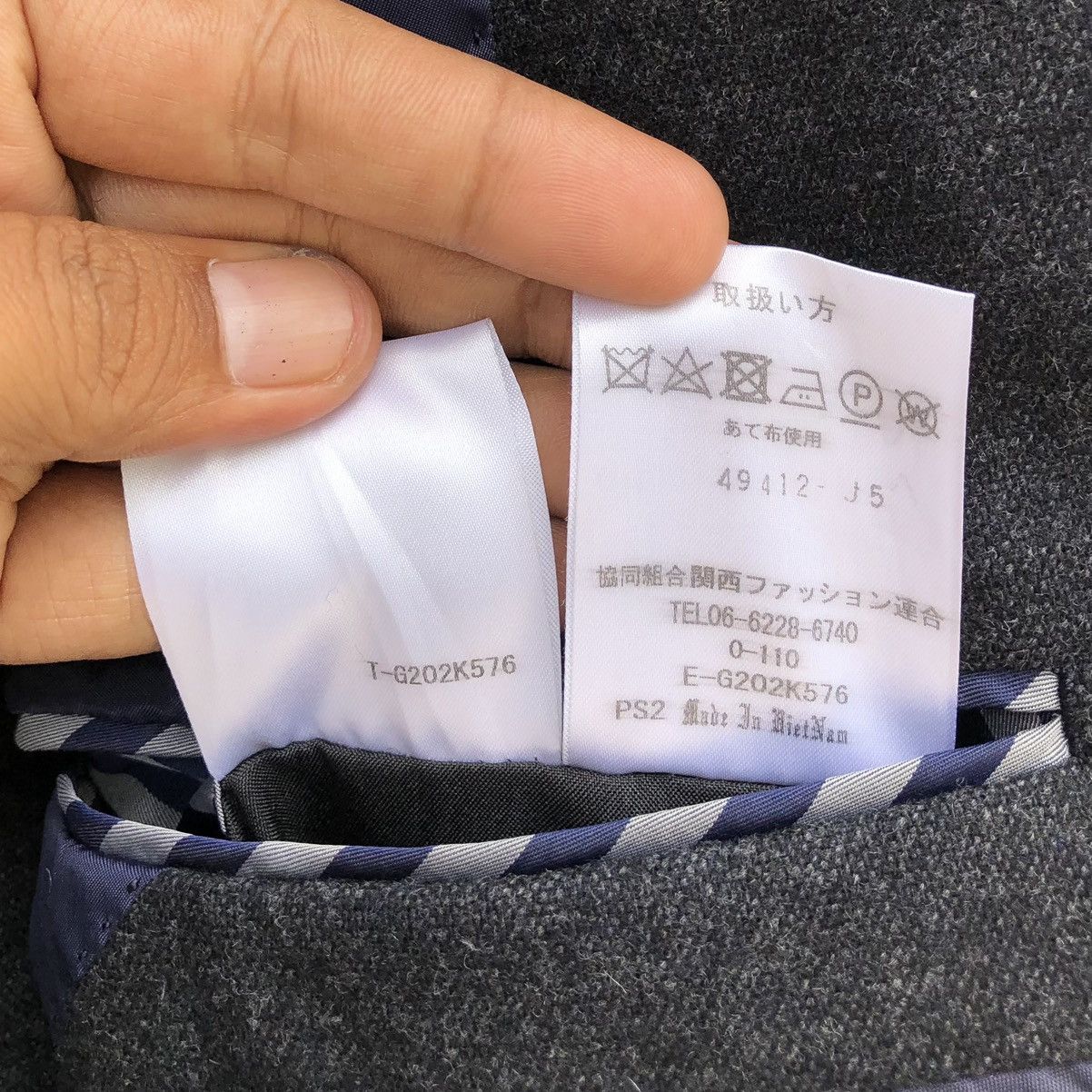 Blue Blue Japan BISHU JAPAN x LES MUES Wool Blazer Size US M / EU 48-50 / 2 - 12 Thumbnail
