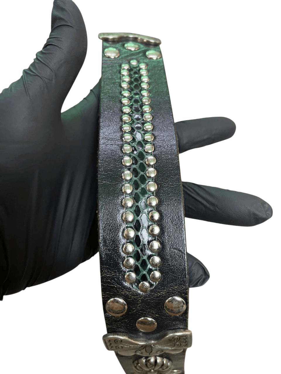 Tornado Mart Vintage Y2K Tornado Mart Studded Leather Belt Size ONE SIZE - 3 Thumbnail