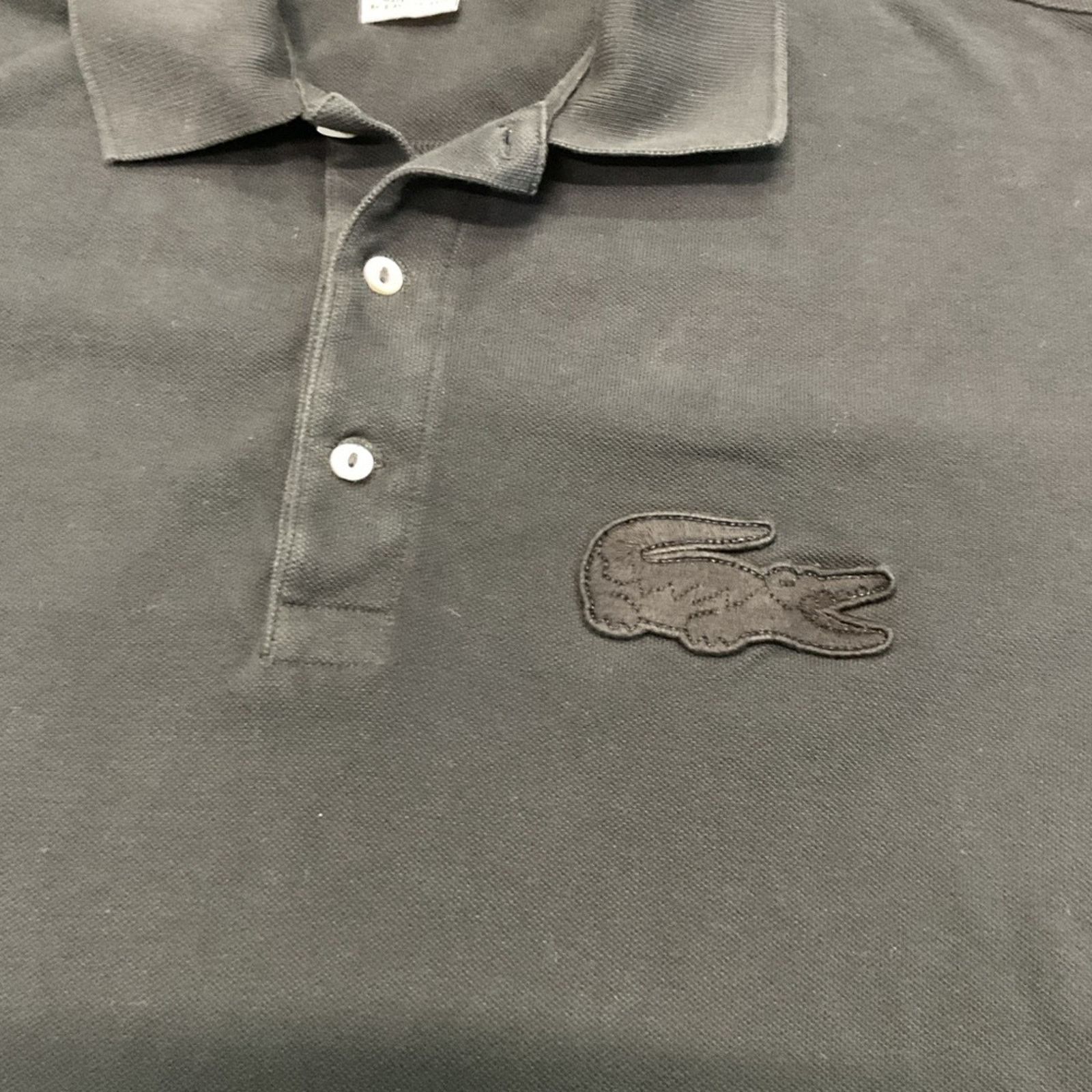 Lacoste Lacoste Black Gator Logo Polo Shirt Size US L / EU 52-54 / 3 - 3 Thumbnail