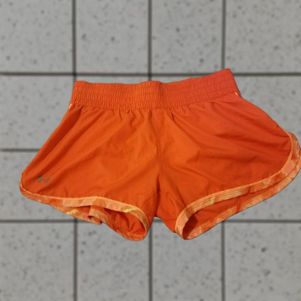 Under Armour Womens Under Armour Shorts Small Orange Athletic Gym Workout Size 28" / US 6 / IT 42 - 1 Thumbnail