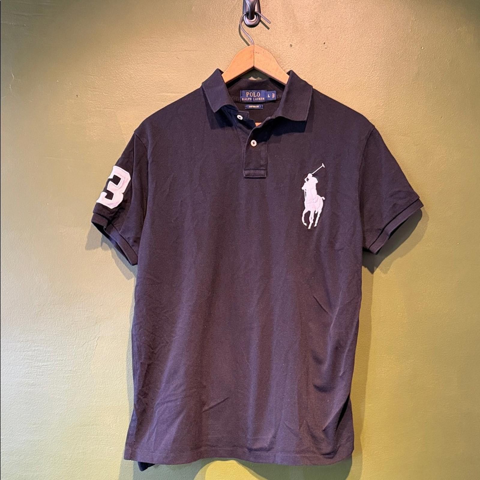 Polo Ralph Lauren Polo by Ralph Lauren Men's Black Big Pony Polo Size US L / EU 52-54 / 3 - 1 Thumbnail