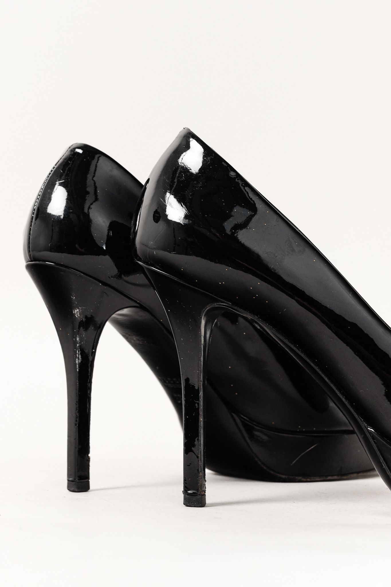 Gucci Gucci Nero Vernice Crystal Square-Toe Platform Pumps Size US 8 / IT 38 - 8 Thumbnail