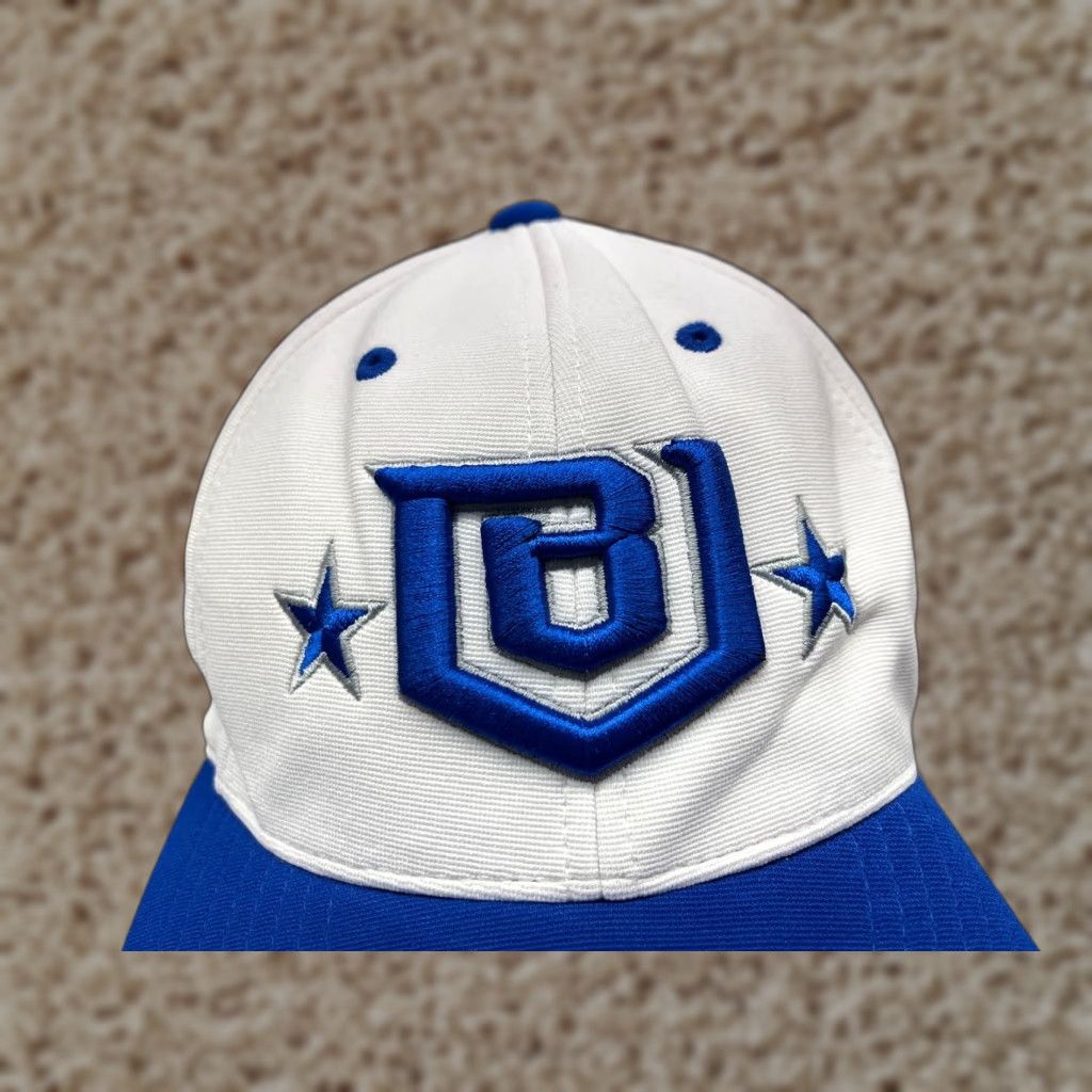 Vintage VINTAGE Nike Hat Cap Fitted Adult XL Blue White Polyester Blend Baseball Cap Mens Esports Outdoor Overwatch 90s Size ONE SIZE - 1 Thumbnail