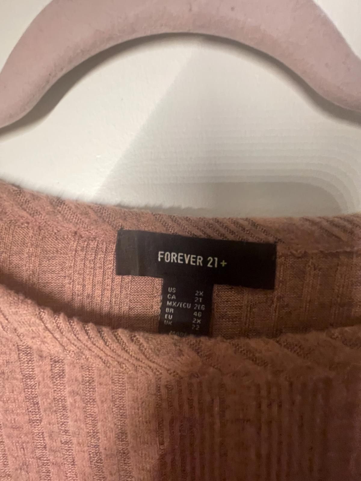 Forever 21 Forever 21 Pink Sweater dress Size XXL / US 16-18 / IT 52-54 - 2 Thumbnail