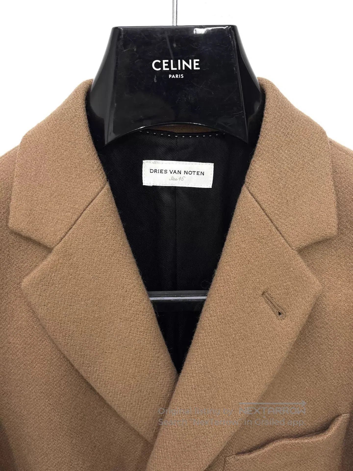 Dries Van Noten Beige Longline Coat - Size S. Size US S / EU 44-46 / 1 - 8 Thumbnail