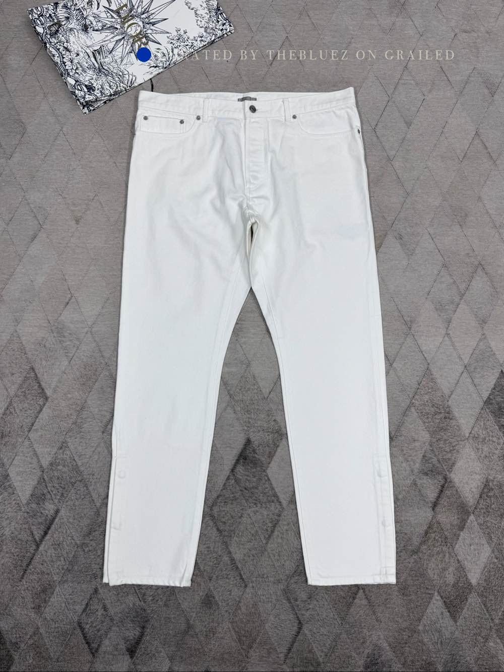 Dior White Logo Pocket Jeans Size US 36 / EU 52 - 1 Thumbnail