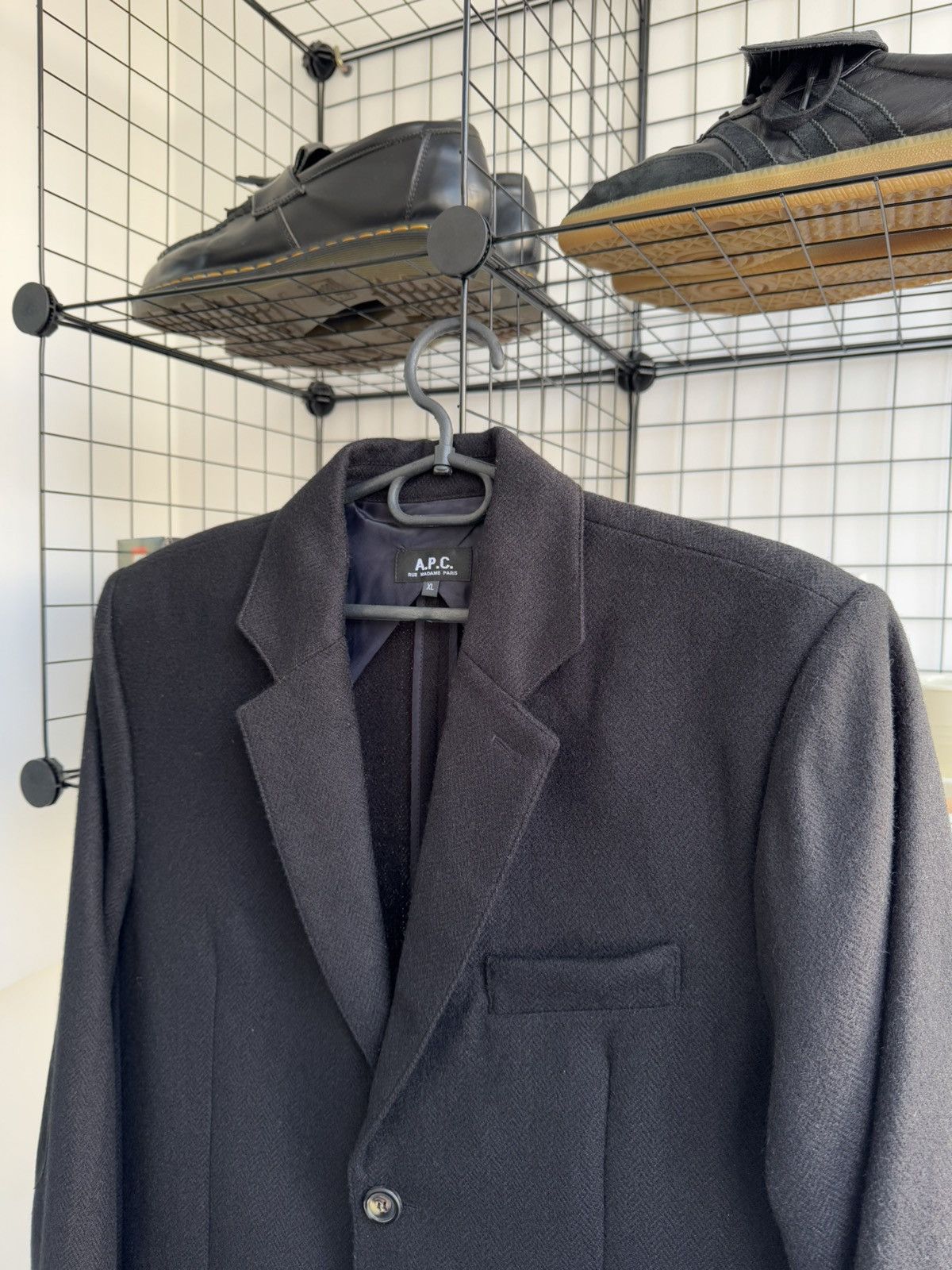 A.P.C. A.P.C Tweed Wool Blazer Jacket Size US XL / EU 56 / 4 - 2 Thumbnail