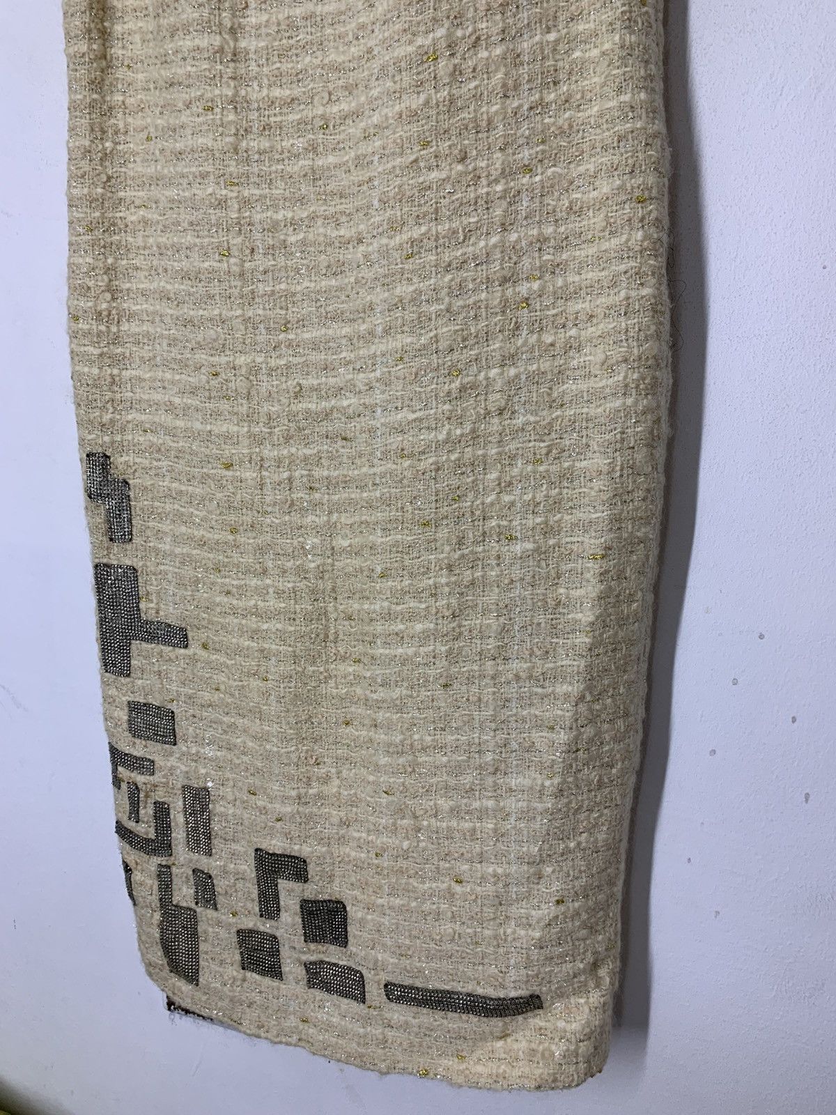 Versace Vintage Tweed Silk GENNY by Gianni Versace Maxi Dress Size XL / US 12-14 / IT 48-50 - 4 Thumbnail