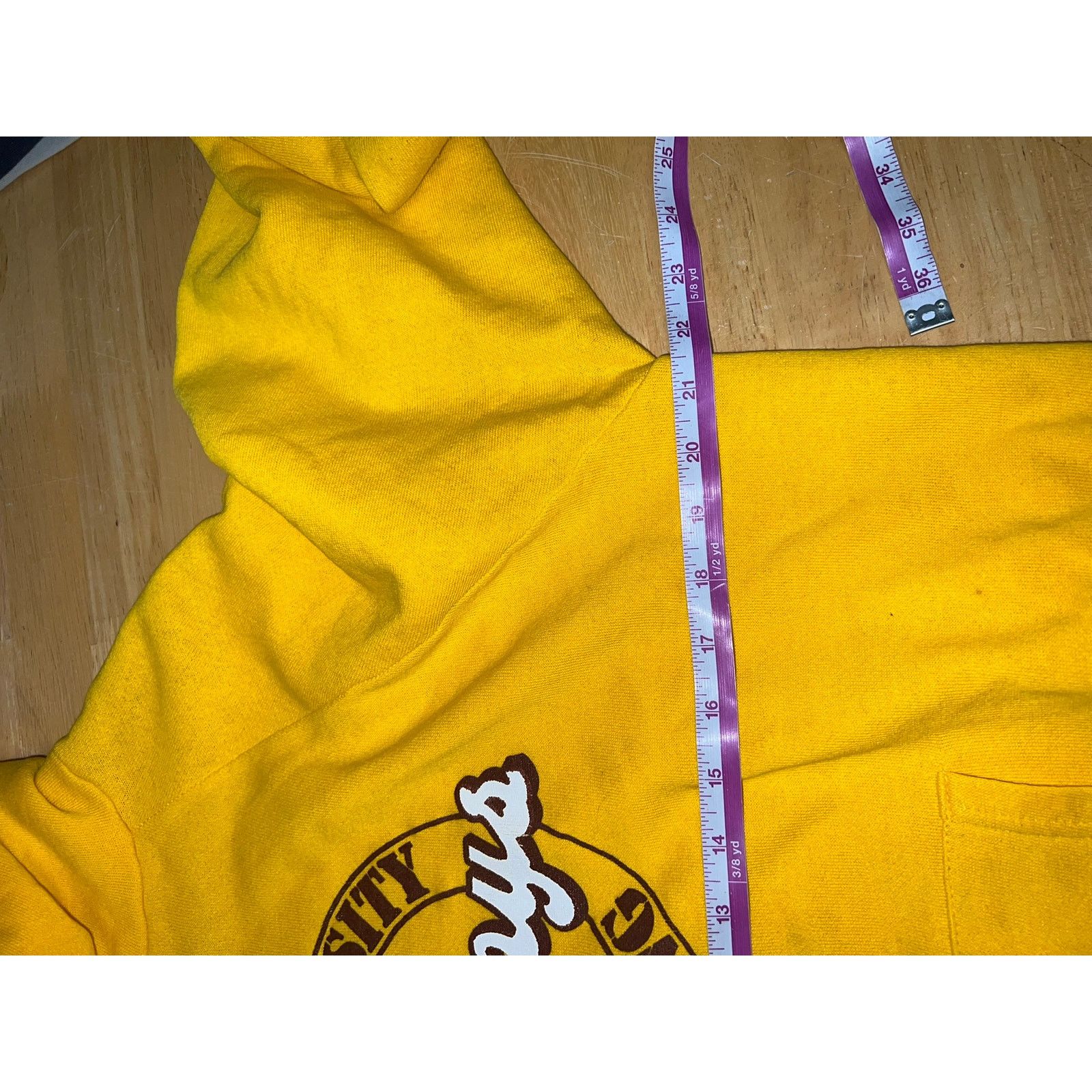 Vintage Vintage University Of Wyoming Hoodie Cowboys College 80s L Size US L / EU 52-54 / 3 - 11 Thumbnail