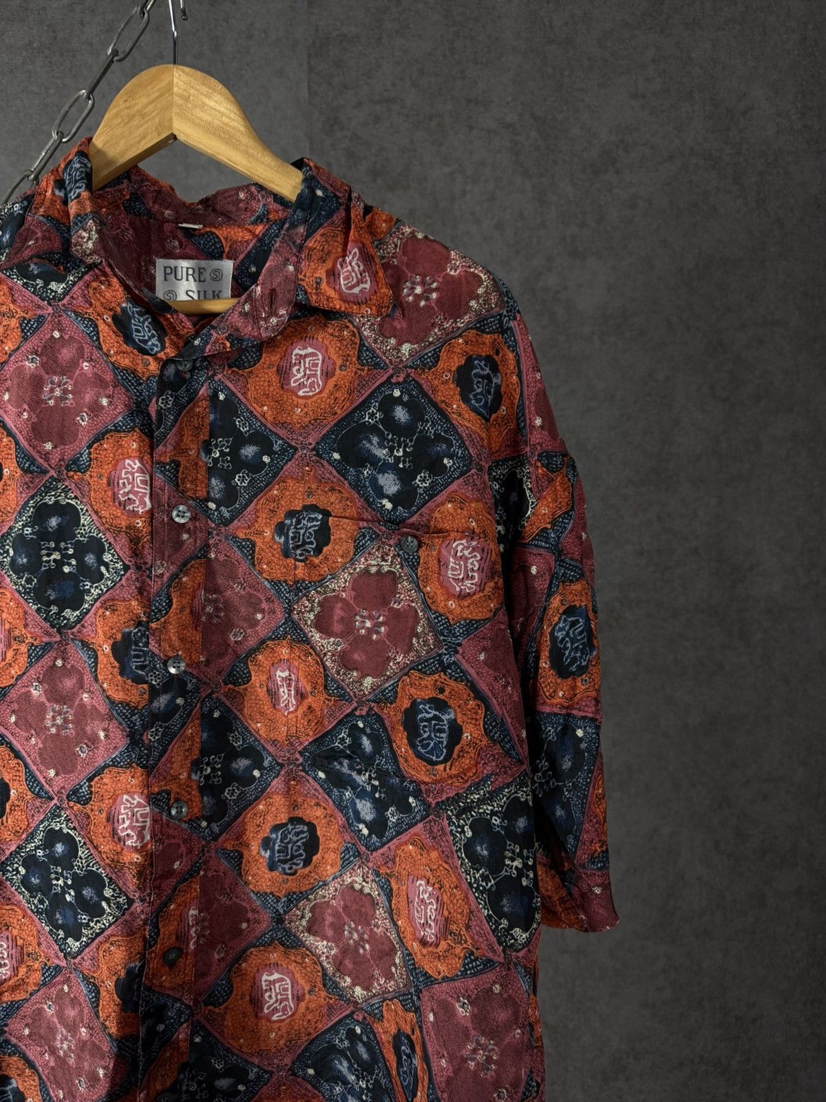 Vintage Art crazy vintage silk shirt Size US L / EU 52-54 / 3 - 2 Thumbnail