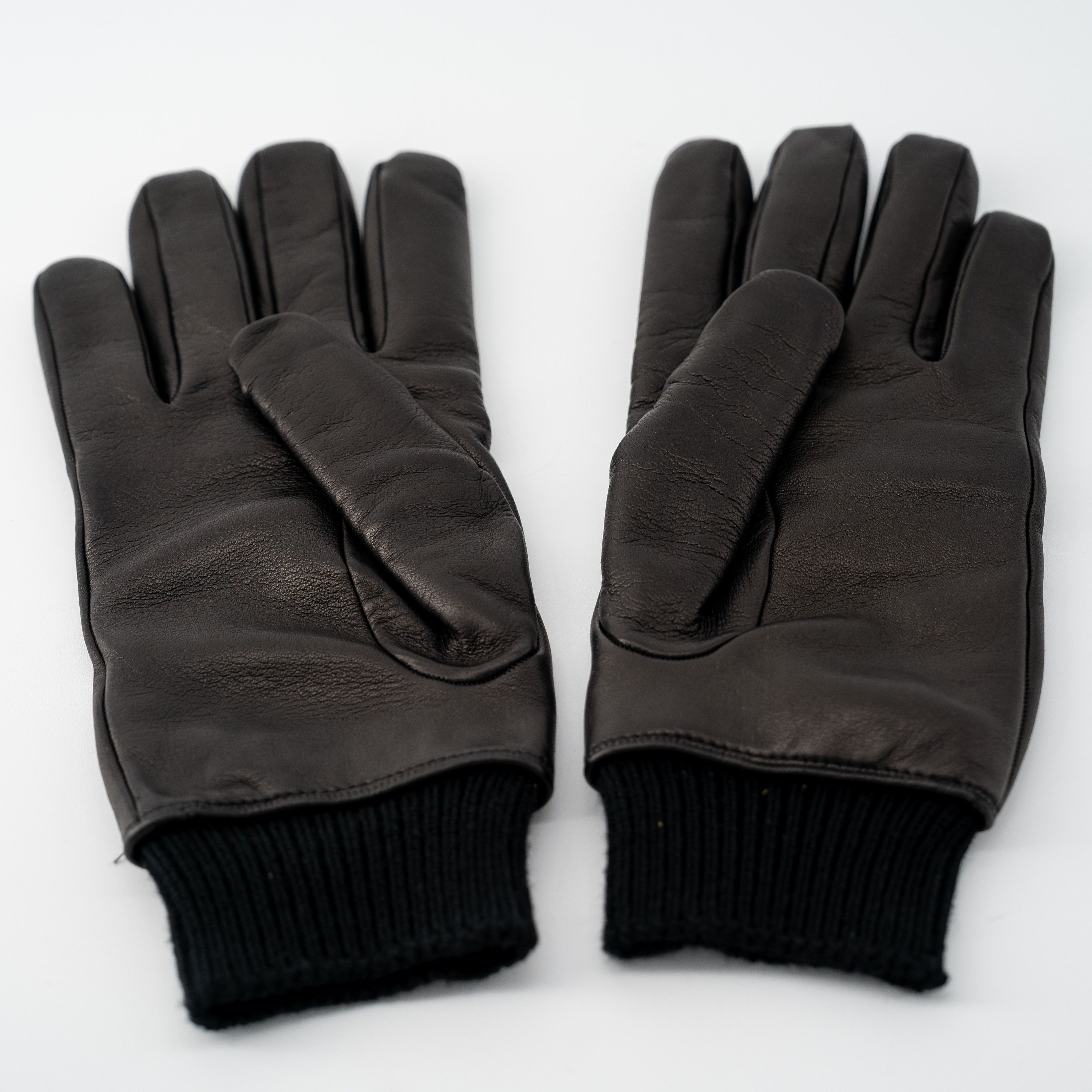 Gucci 9 M - Gucci Horsebit Leather Gloves Black With Knit Cuff Size ONE SIZE - 2 Thumbnail