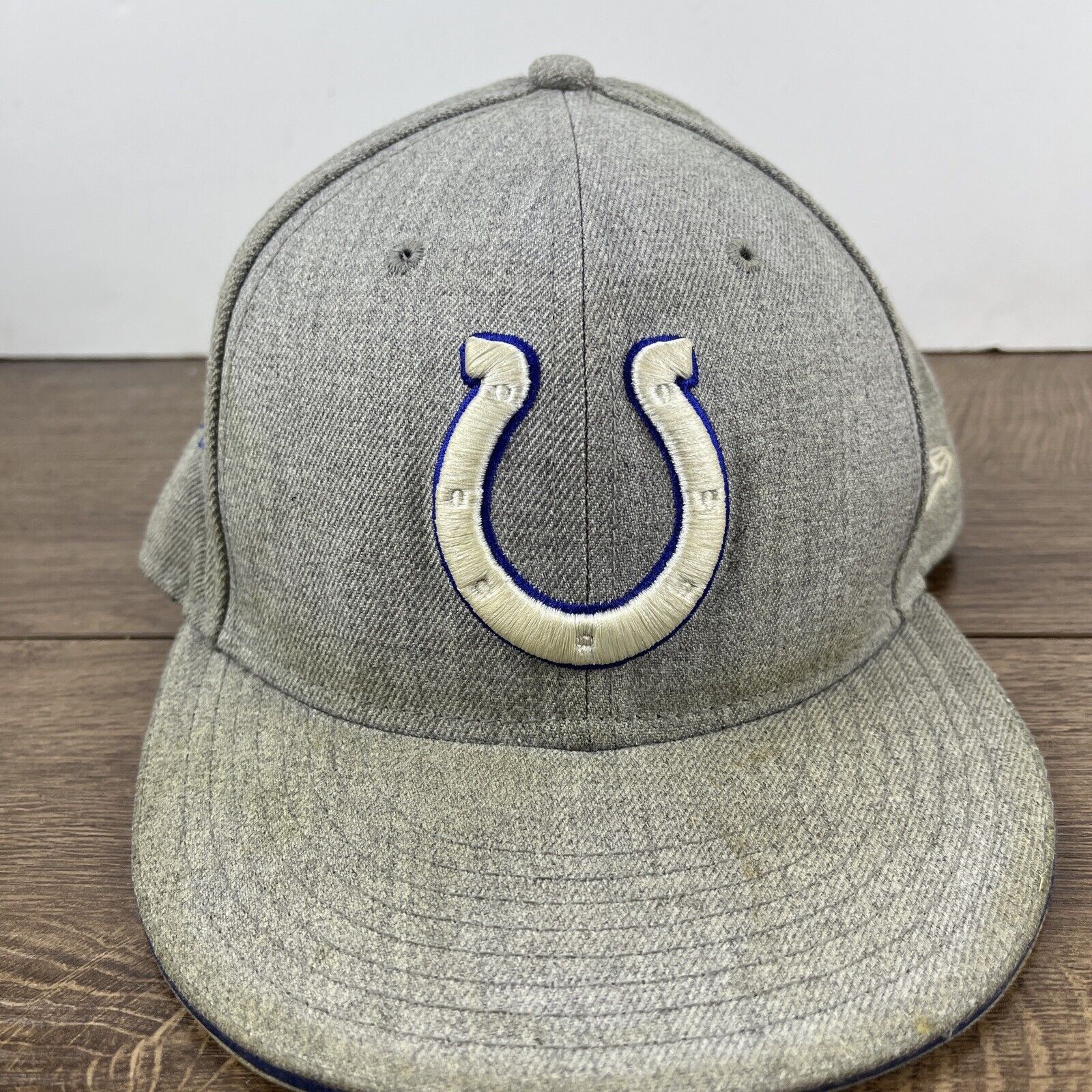 New Era Indianapolis Colts Hat New Era 9FIFTY Gray Snapback Hat Adju Size ONE SIZE - 6 Thumbnail