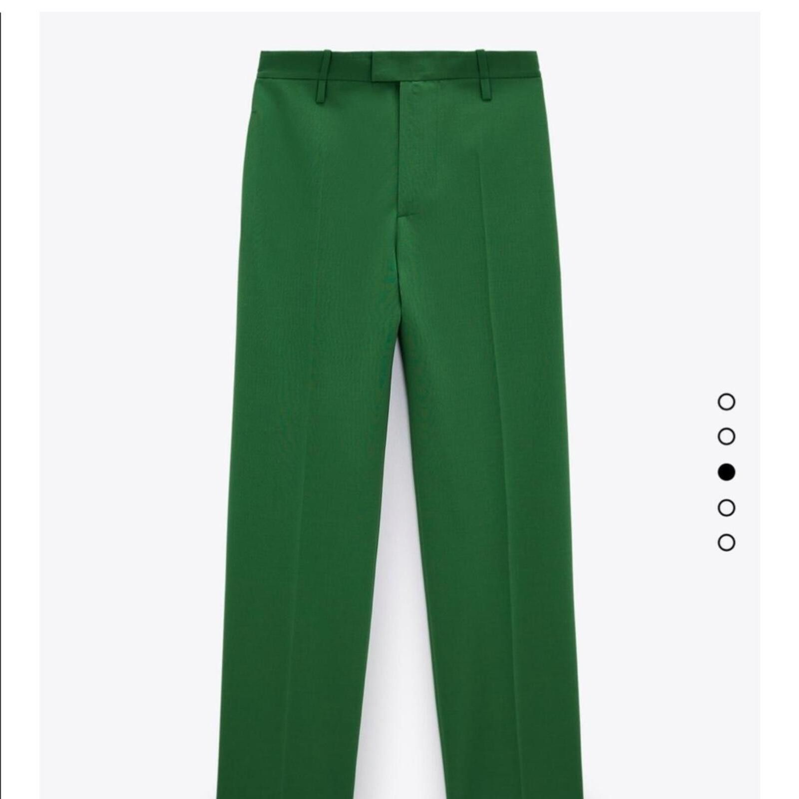 Zara Zara trendy green suit trousers pants Size 36" / US 14 / IT 50 - 8 Thumbnail