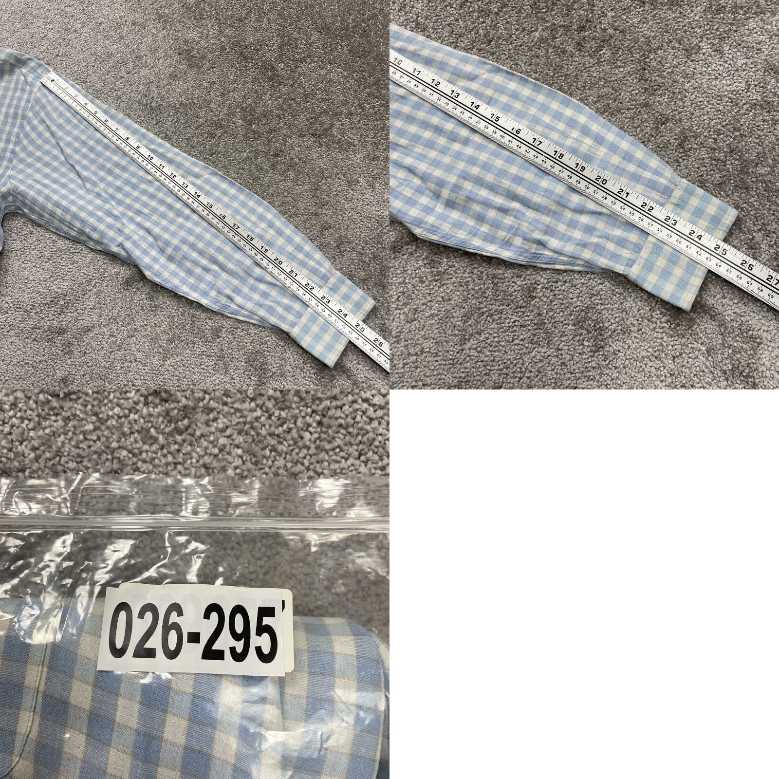 Faconnable VINTAGE Faconnable Shirt Mens Large Blue Check Button Down Long Sleeve Work Casual Top Size L / US 10 / IT 46 - 8 Thumbnail