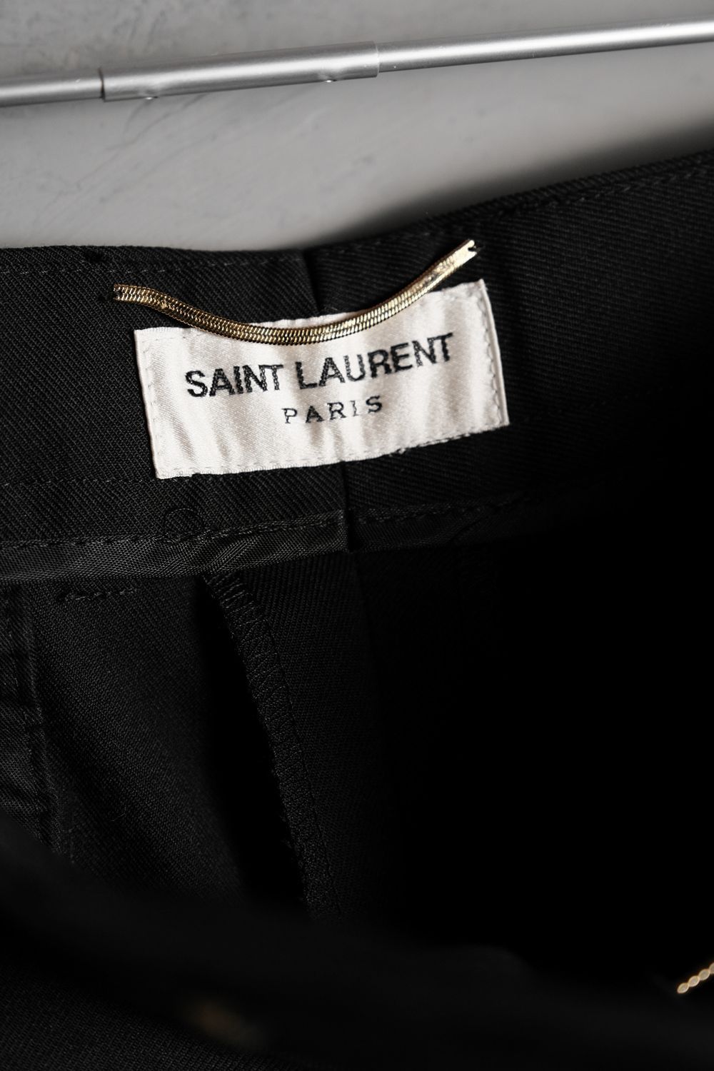 Saint Laurent Paris SAINT LAURENT by Hedi Slimane 2013 Wool Tapered Slacks Size 34R - 3 Thumbnail