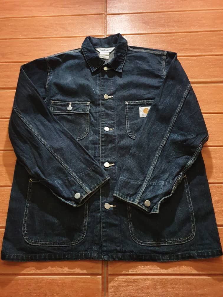 Carhartt 💥Carhartt worker chore blue colour jacket Size US L / EU 52-54 / 3 - 11 Thumbnail