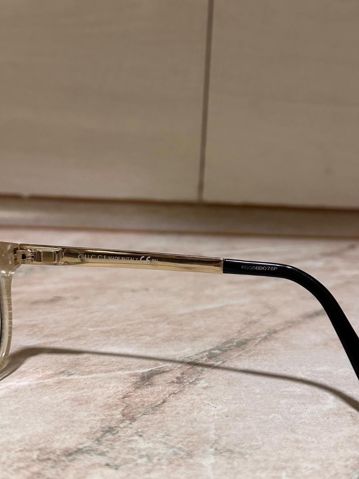 Gucci Eyeglasses Gucci GG-3701 - 4WH BLACK AND GOLD Size ONE SIZE - 5 Thumbnail