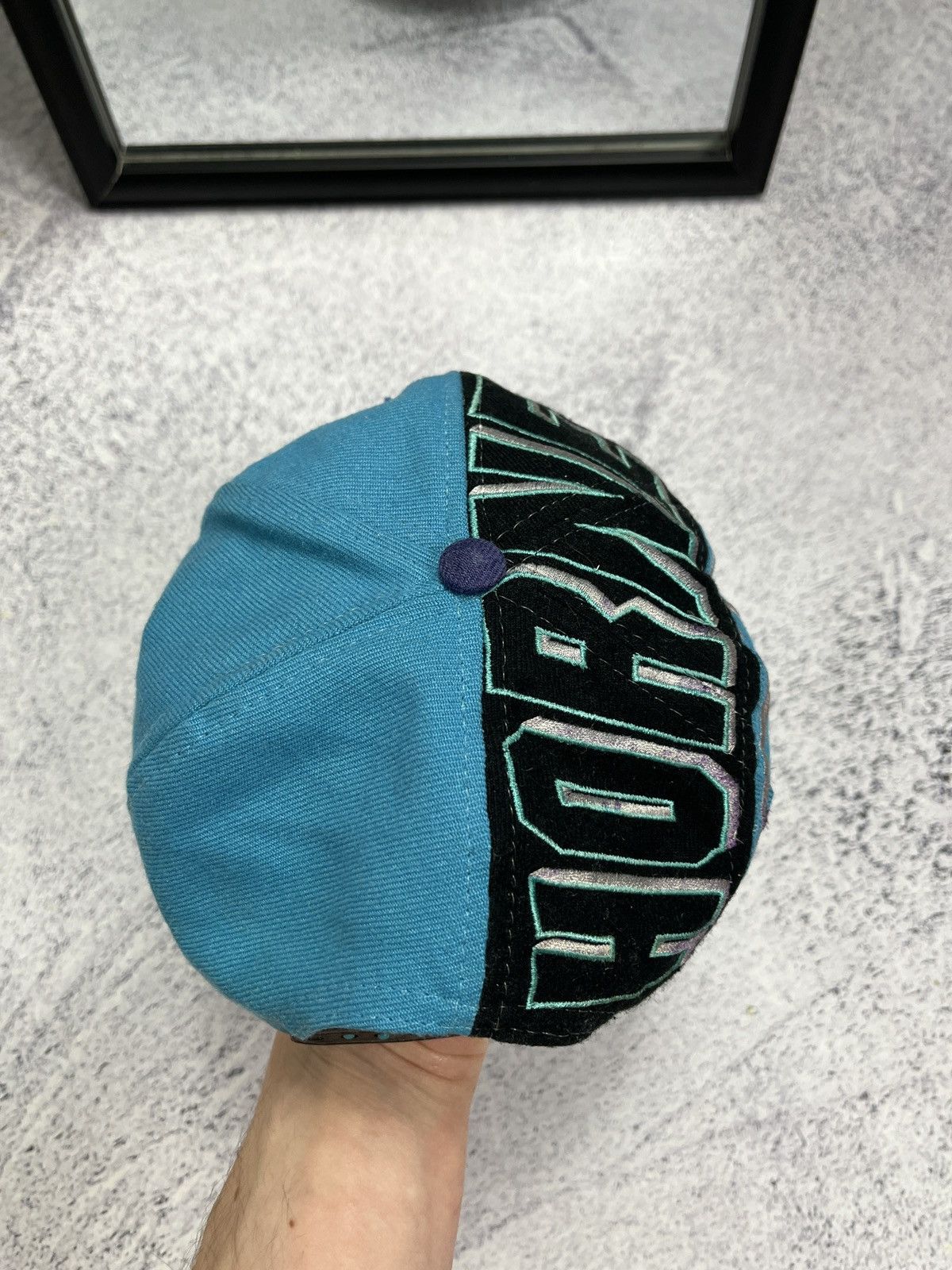 NBA × Sports Specialties × Vintage Vintage 90’s Charlotte Hornets NBA Snap Back Cap Hat Rare Size ONE SIZE - 9 Thumbnail