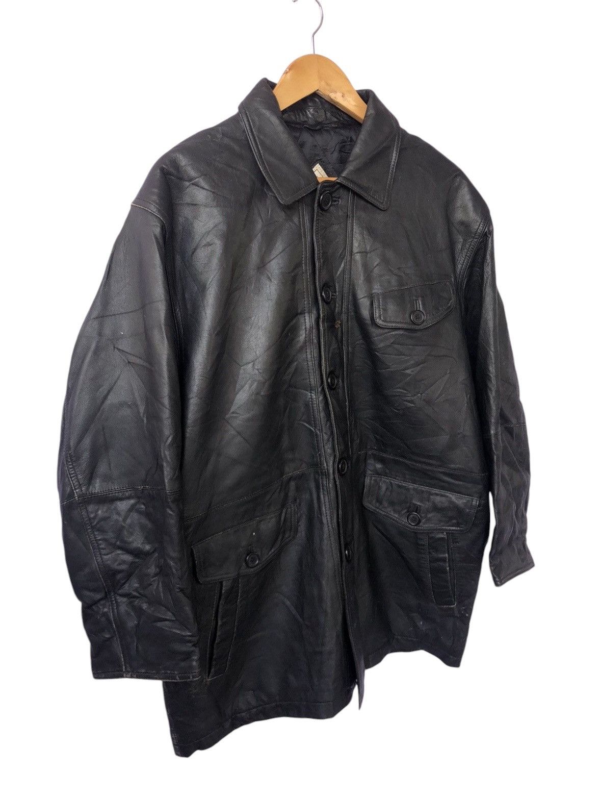 Japanese Brand Vintage True Leather Jacket Size US M / EU 48-50 / 2 - 3 Thumbnail