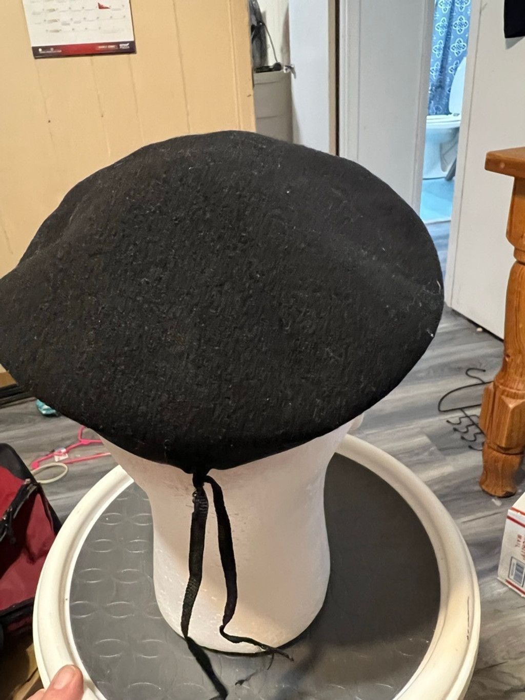 The Unbranded Brand Women's Black Wool Basque Beret One Size Size ONE SIZE - 3 Thumbnail
