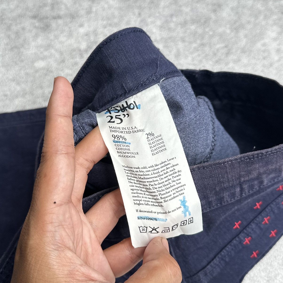 Ksubi 00s Ksubi Navy Slim Denim Jeans Size US 26 / EU 42 - 5 Thumbnail
