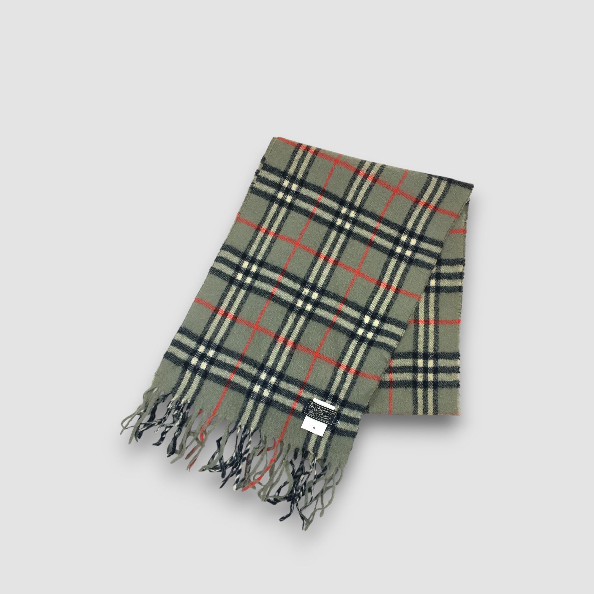 Burberry Vintage Burberry Scarf Muffler Wool Cashmere Scarves Size ONE SIZE - 3 Thumbnail