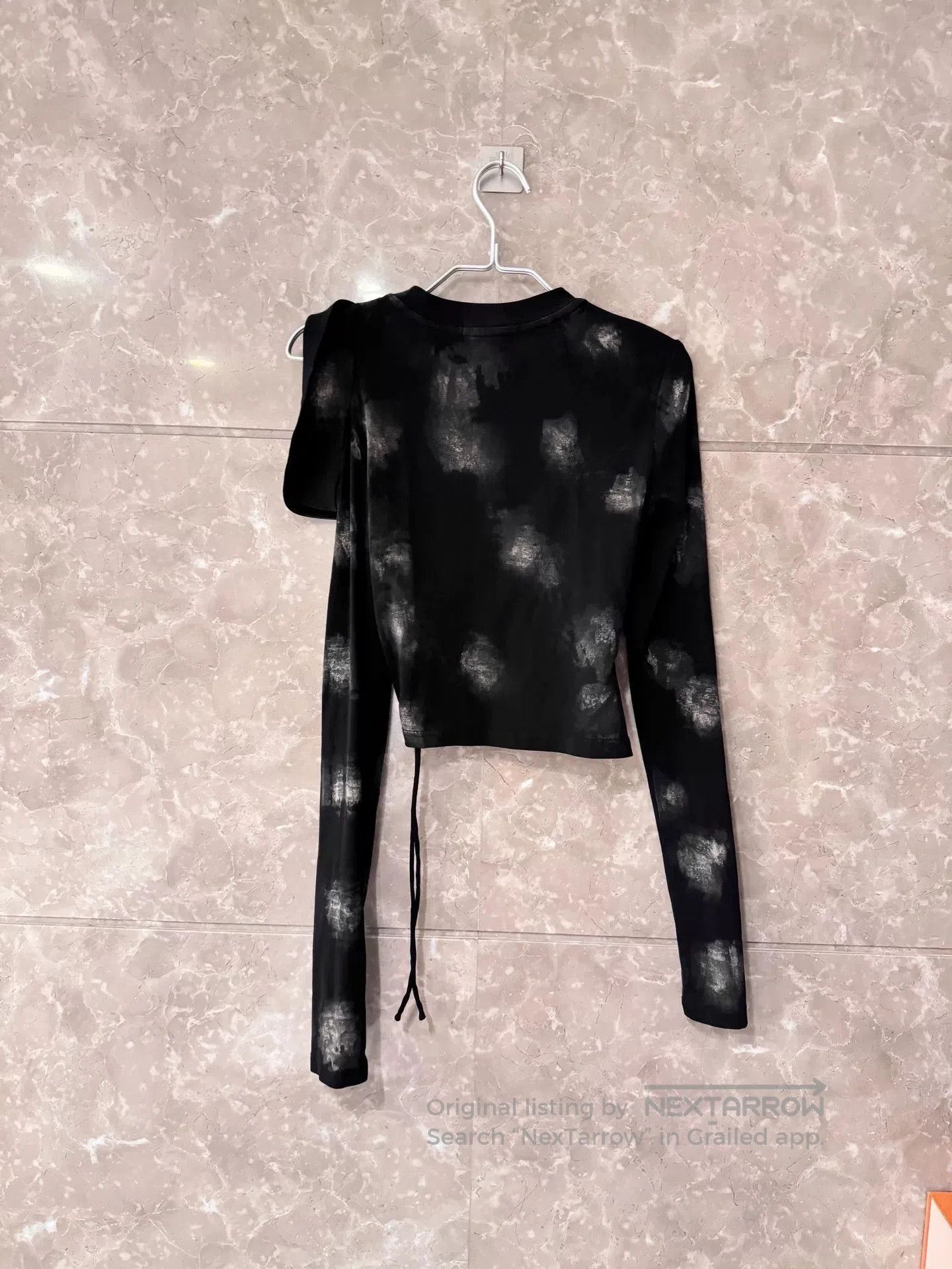 Japanese Brand MARRKNULL Off-Shoulder Long-Sleeve Cropped Top. Size S / US 4 / IT 40 - 2 Thumbnail