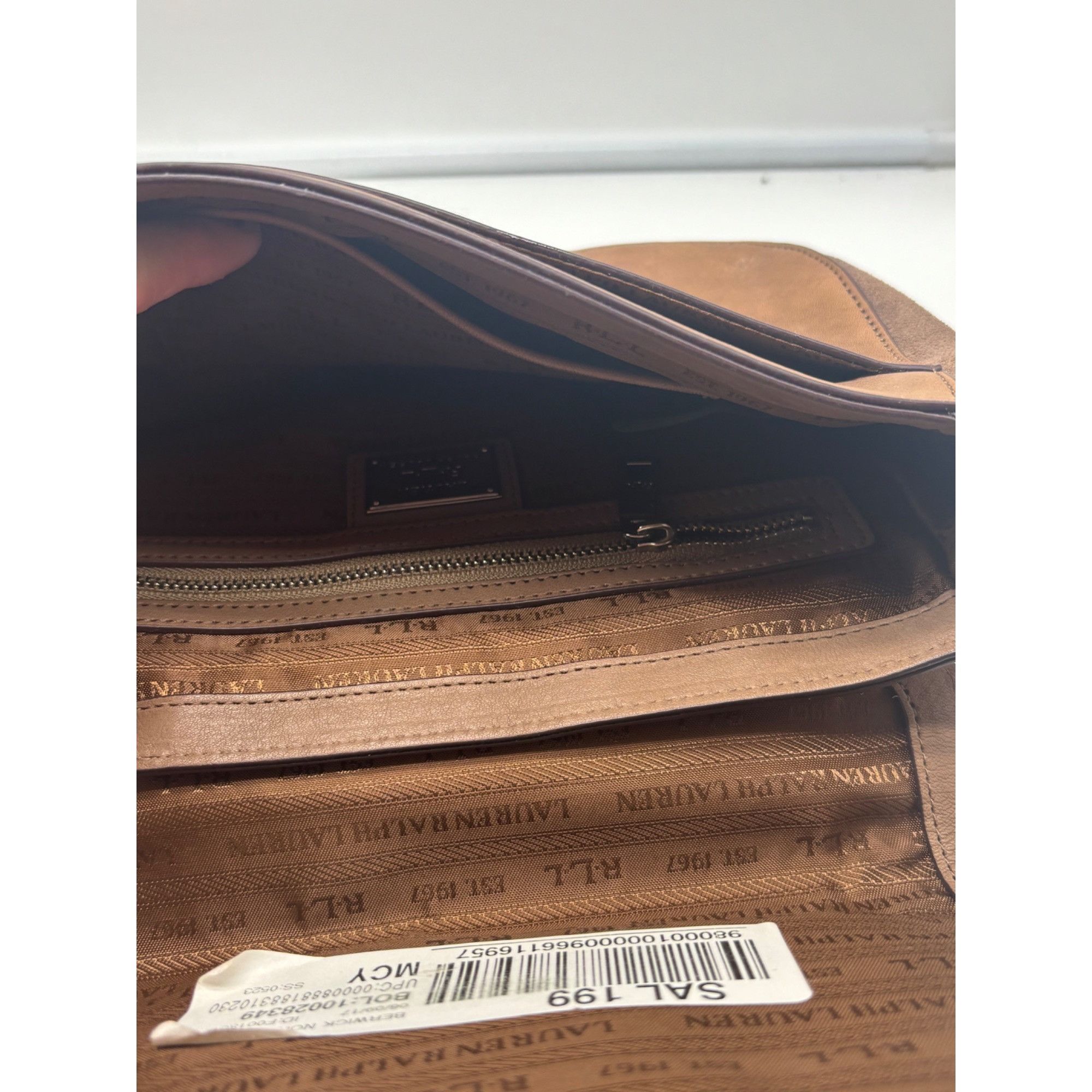 Lauren Ralph Lauren Lauren Ralph Lauren Berwick Nora Crossbody, Brown, Small Size ONE SIZE - 12 Thumbnail