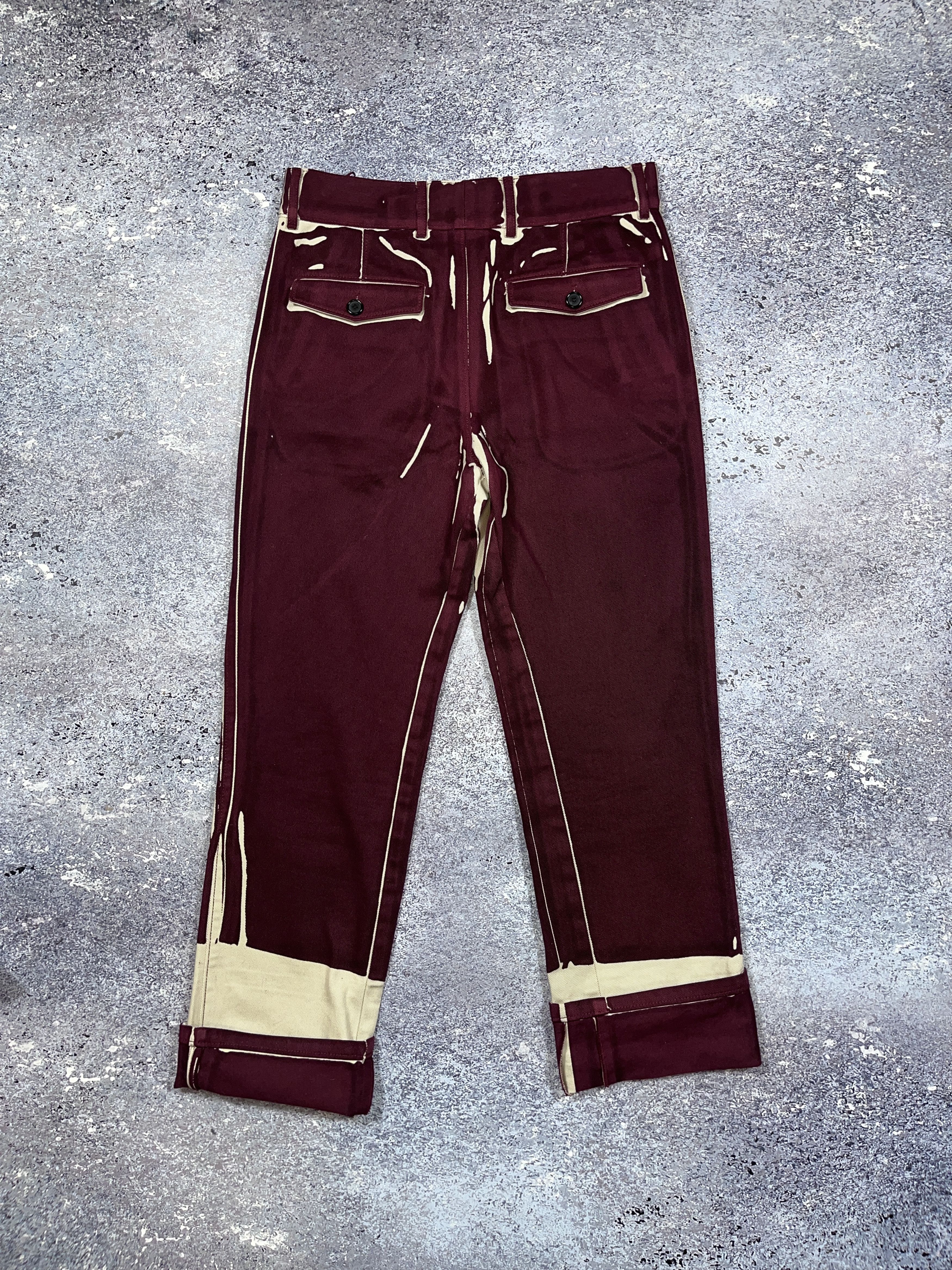 Prada Archive Prada Milano Denim Pants Jeans Red Wine Blood Unisex Size 29" - 2 Thumbnail