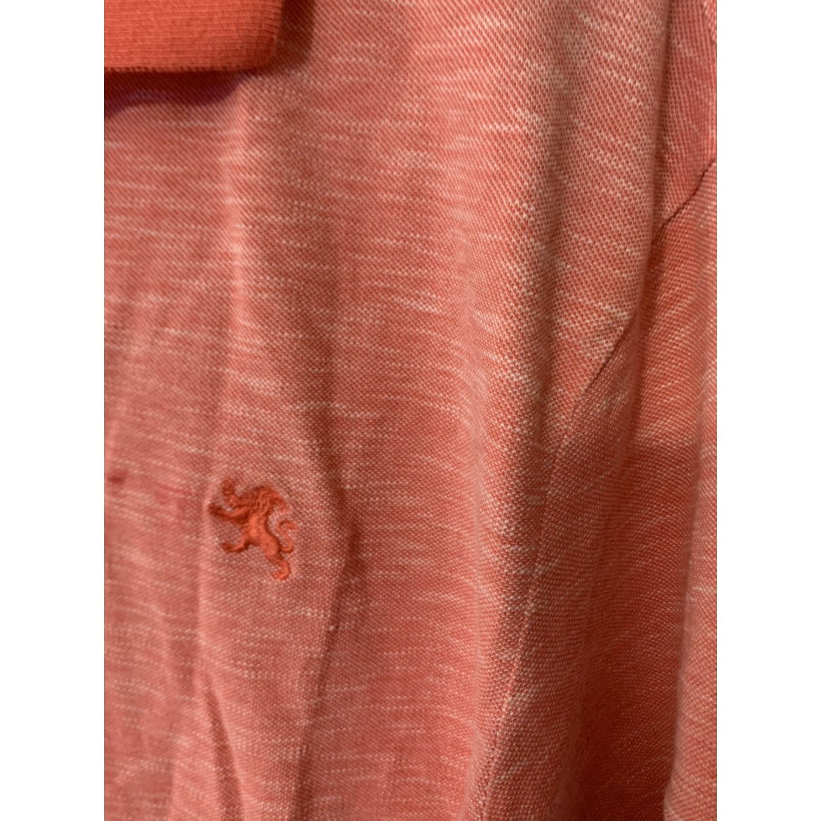 Express Express Pique Polo Mens XL Salmon Cotton Short Sleeve Classic Fit Golf Driving Size US XL / EU 56 / 4 - 3 Thumbnail
