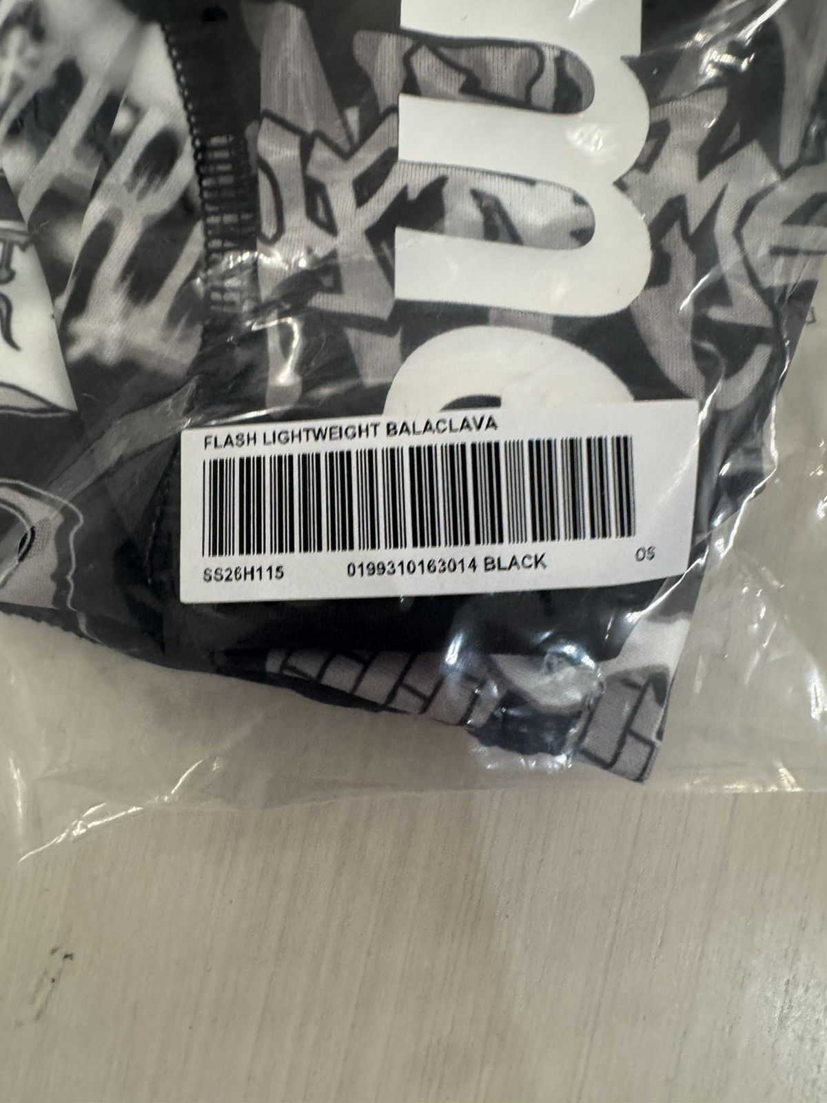 Supreme Supreme black flash balaclava SS26 NEW IN HAND Size ONE SIZE - 3 Thumbnail
