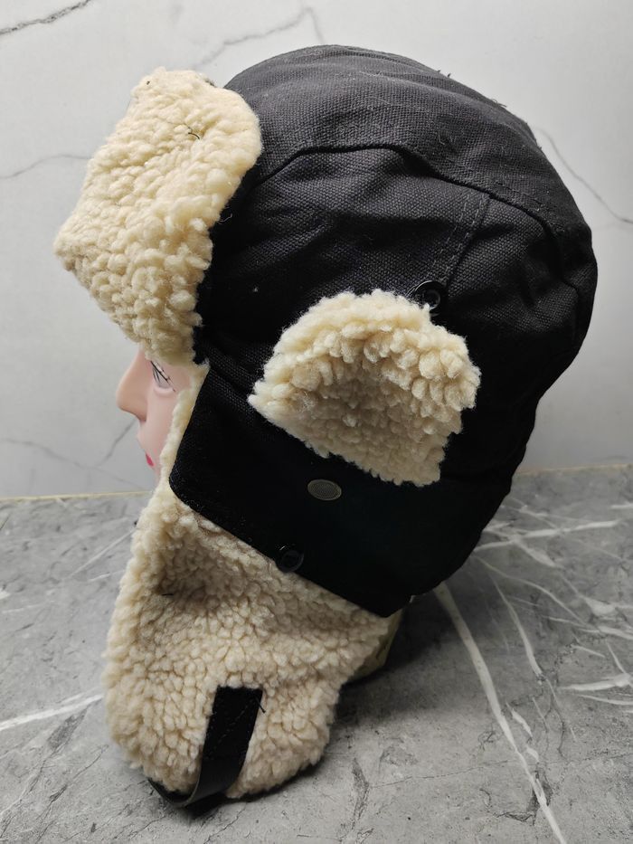 Vintage Vintage Y2k Fleece Earflap Cap Hat Size ONE SIZE - 1 Thumbnail