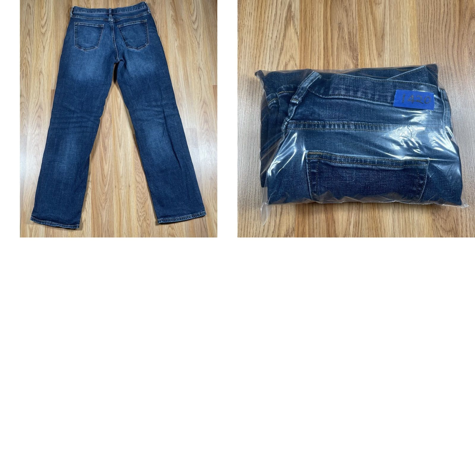 Old Navy Old Navy Jeans Mens 32Wx34L Loose Straight Leg Long Blue Wash Denim Cotton Blend Size US 32 / EU 48 - 9 Thumbnail
