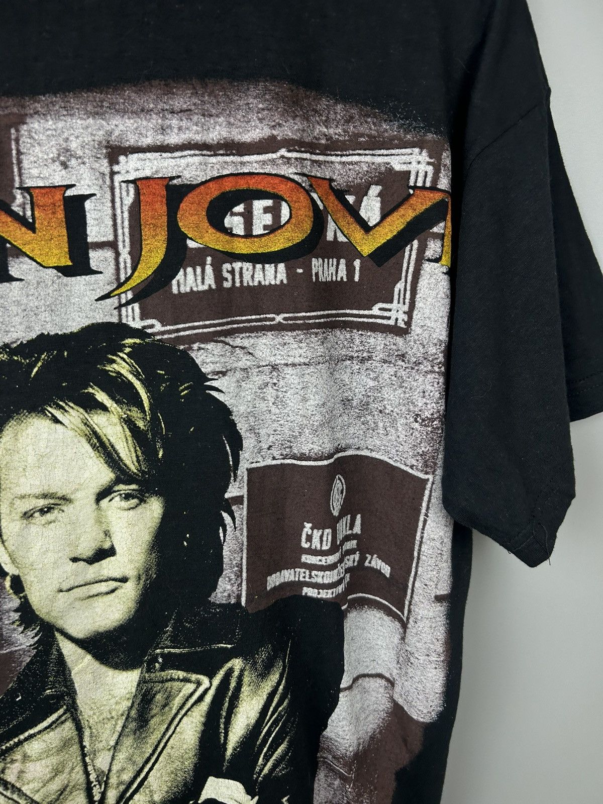 Band Tees × Bon Jovi × Vintage Vintage 90s Bon Jovi All Over Print T shirt Size US L / EU 52-54 / 3 - 19 Thumbnail
