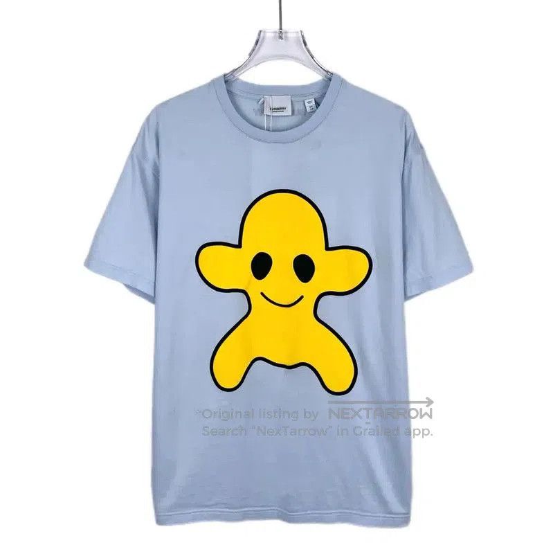 Burberry Burberry Blue Cotton T-Shirt. Size XS / US 0-2 / IT 36-38 - 1 Thumbnail