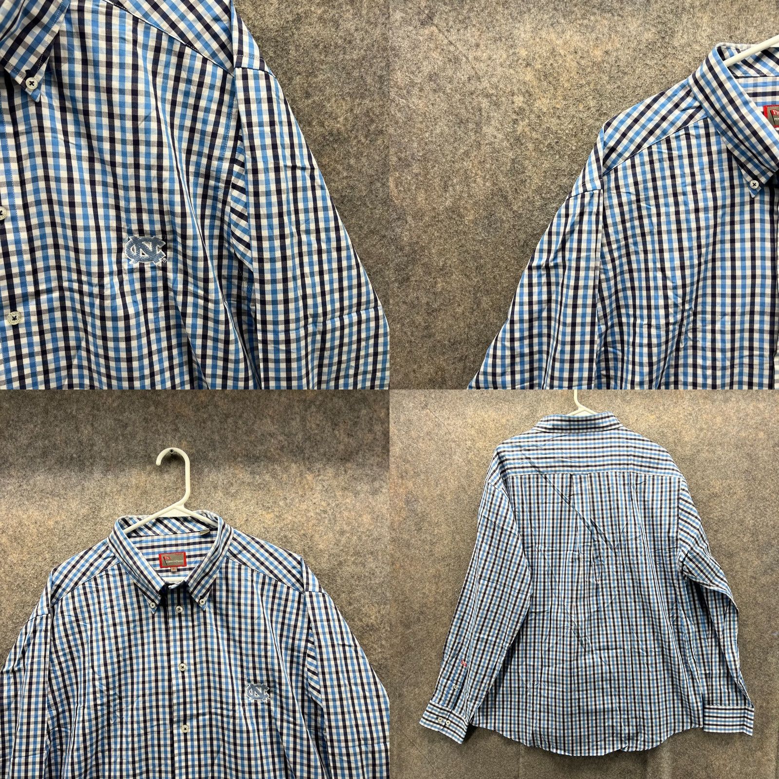 Vintage Pennington & Barnes Shirt Men XL Check Blue Button-Down Casual New Size US XL / EU 56 / 4 - 8 Thumbnail