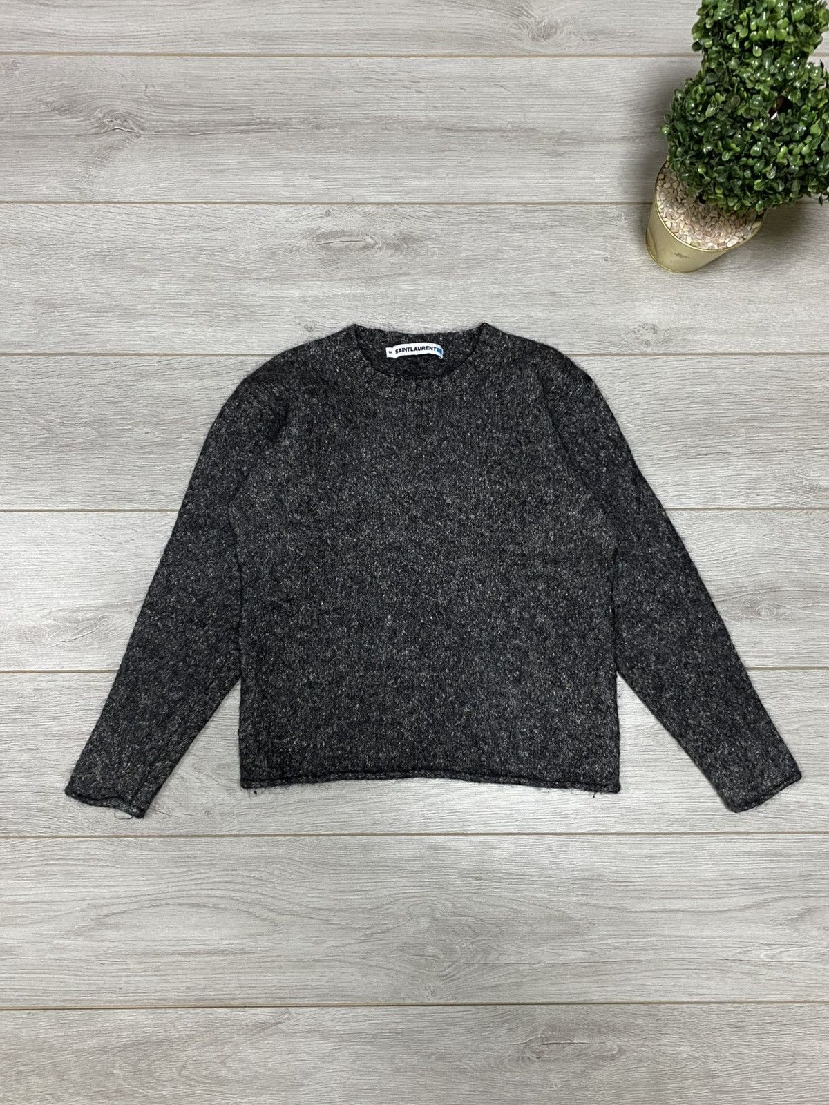 Saint Laurent Paris Saint Laurent Jeans mohair wool sweater eb0 Size US S / EU 44-46 / 1 - 2 Thumbnail