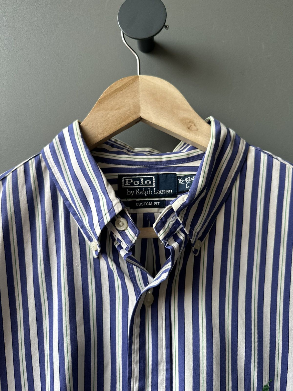 Polo Ralph Lauren Polo Ralph Lauren Striped Shirt Size L Size US L / EU 52-54 / 3 - 3 Thumbnail