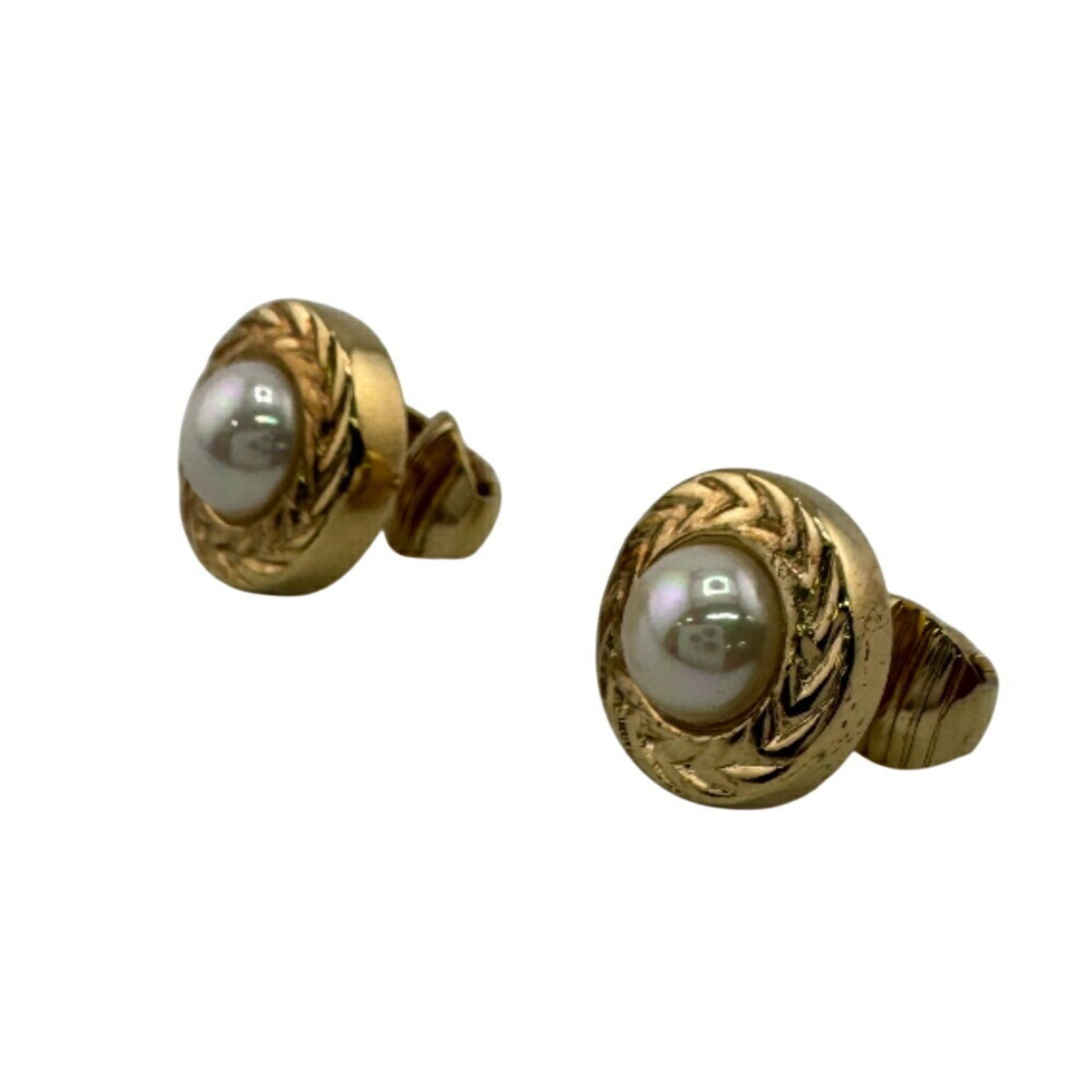 Dior Christian Dior round earrings gold for women Size ONE SIZE - 1 Thumbnail